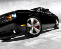 Black sports car